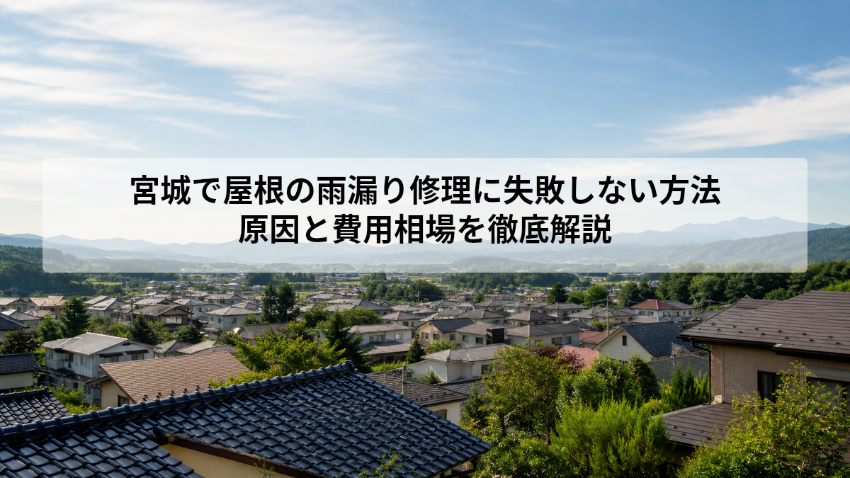 宮城 屋根 雨漏り 修理
