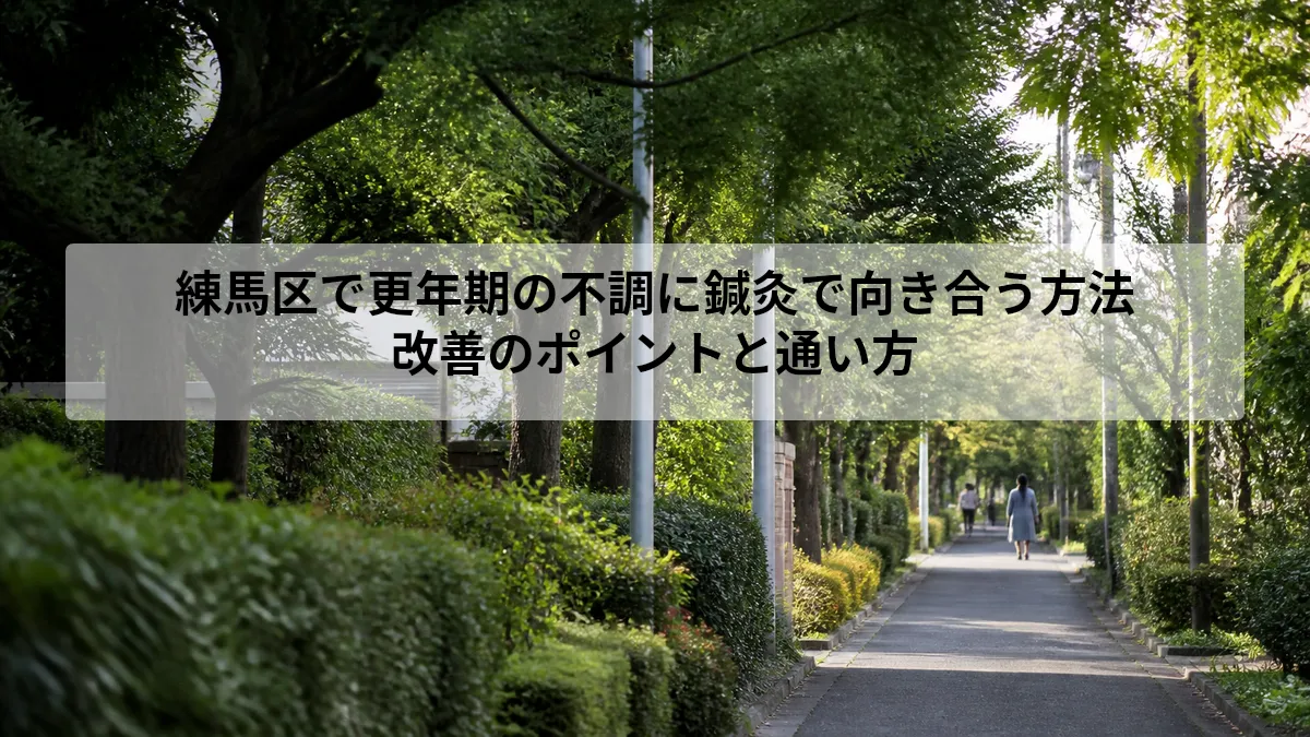 練馬区 更年期 鍼灸 改善