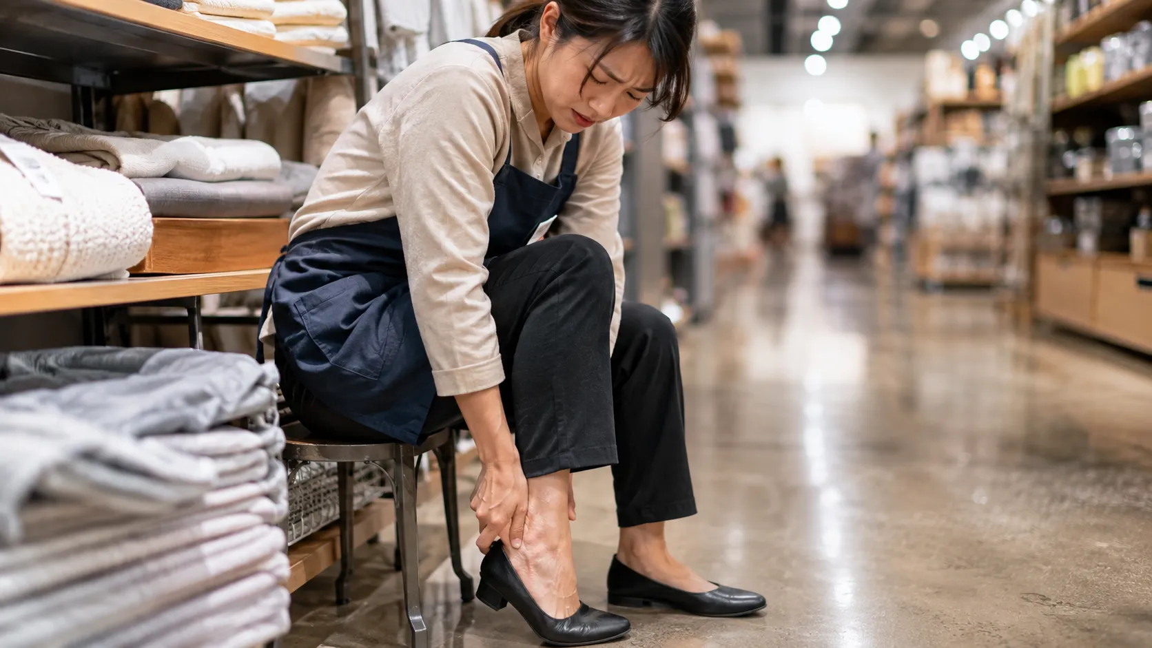 立ち仕事 足 むくみ 女性