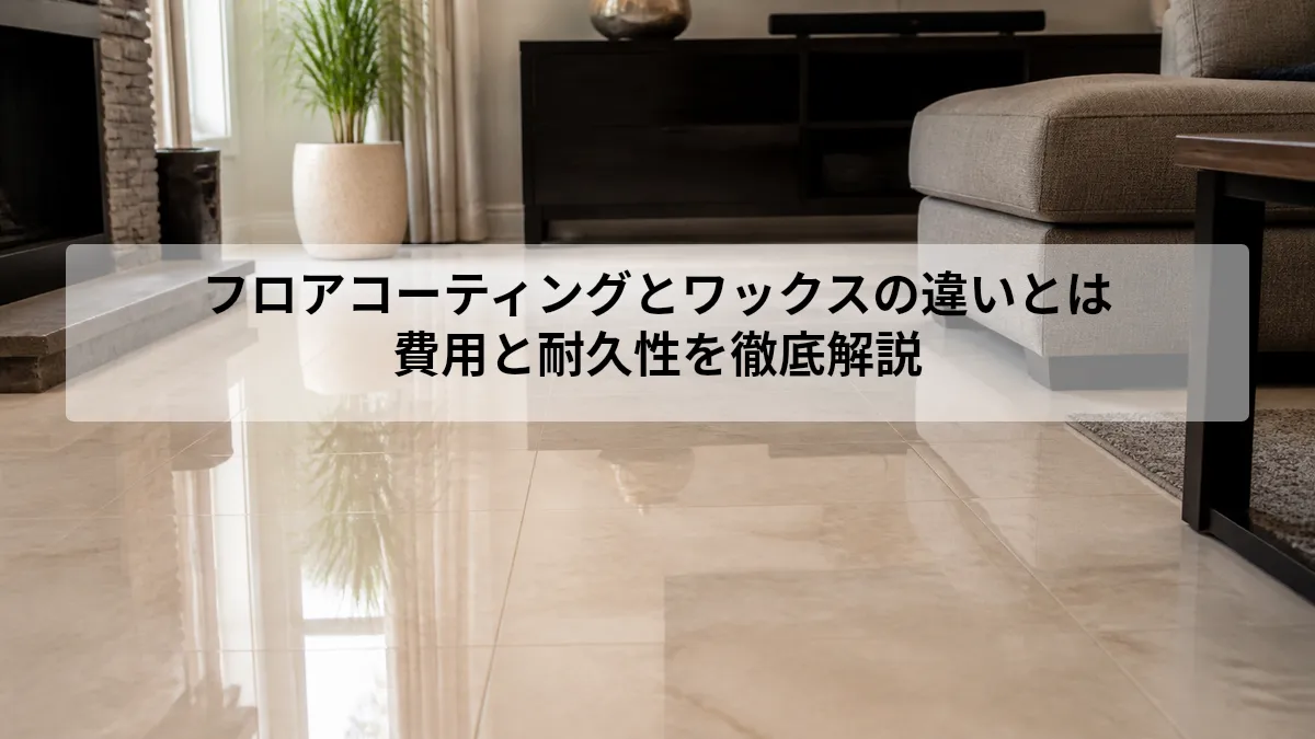 フロアコーティング ワックス 違い