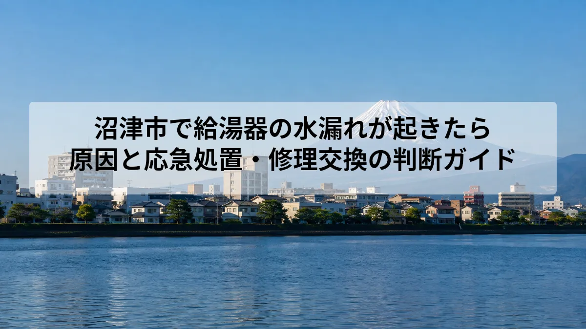 沼津市 給湯器 水漏れ