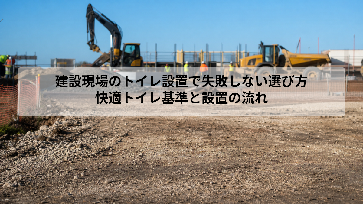 建設現場 トイレ 設置