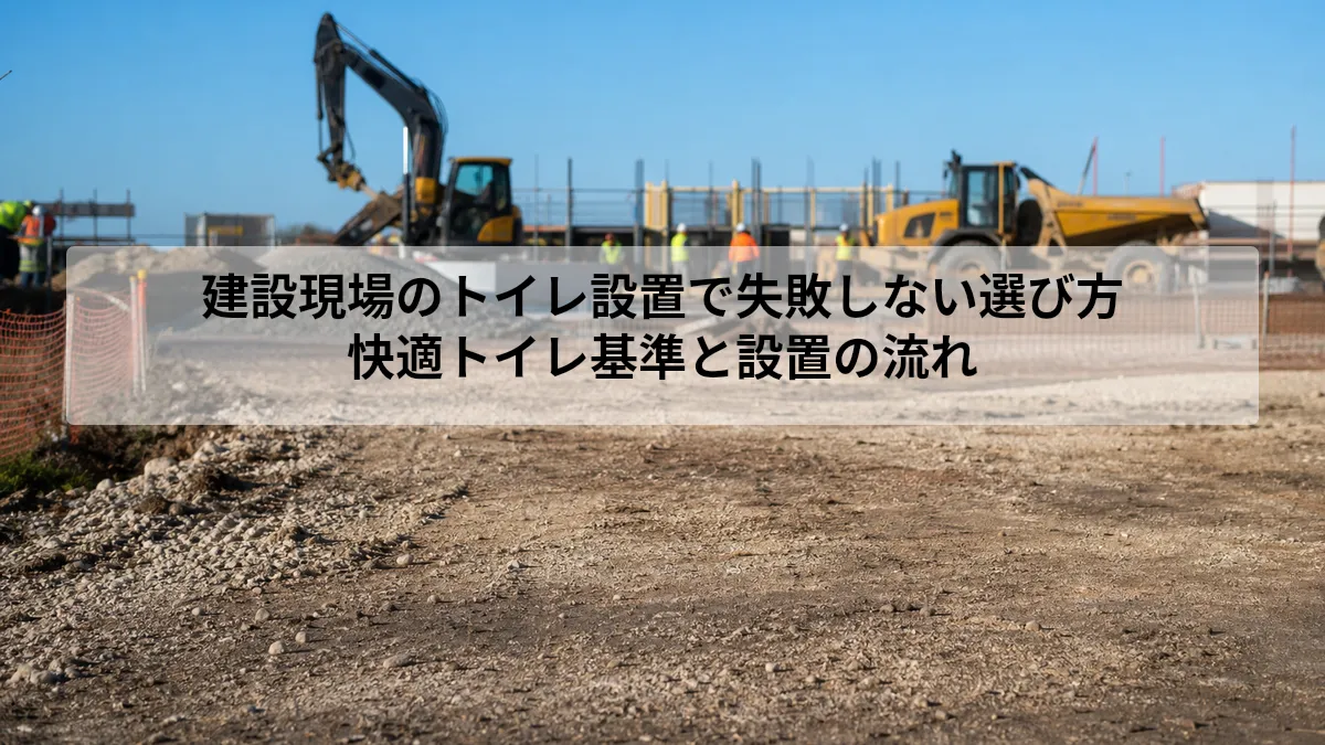 建設現場 トイレ 設置