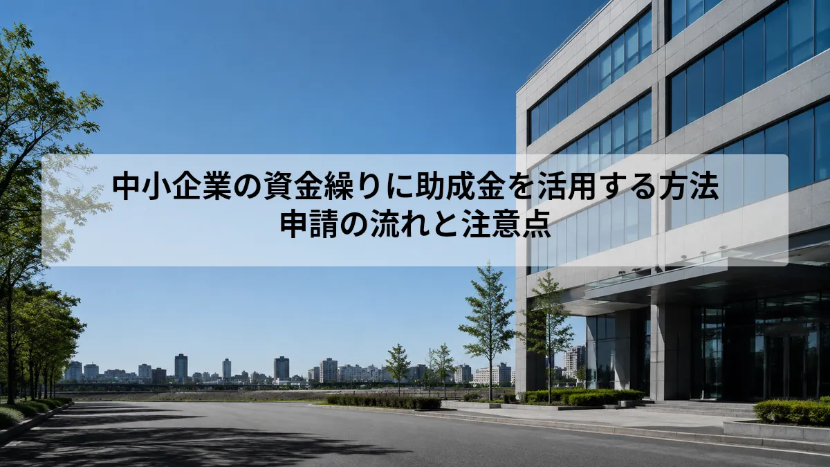中小企業 資金繰り 助成金 活用