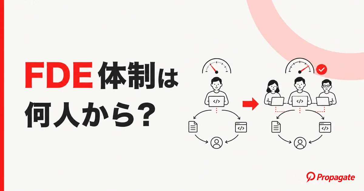 FDE体制は何人から始めるべき？失敗しない立ち上げと稼働配分のコツのアイキャッチ画像