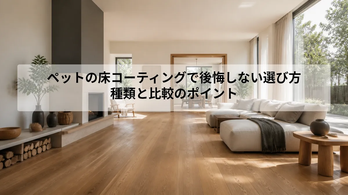 ペット 床 コーティング 選び方