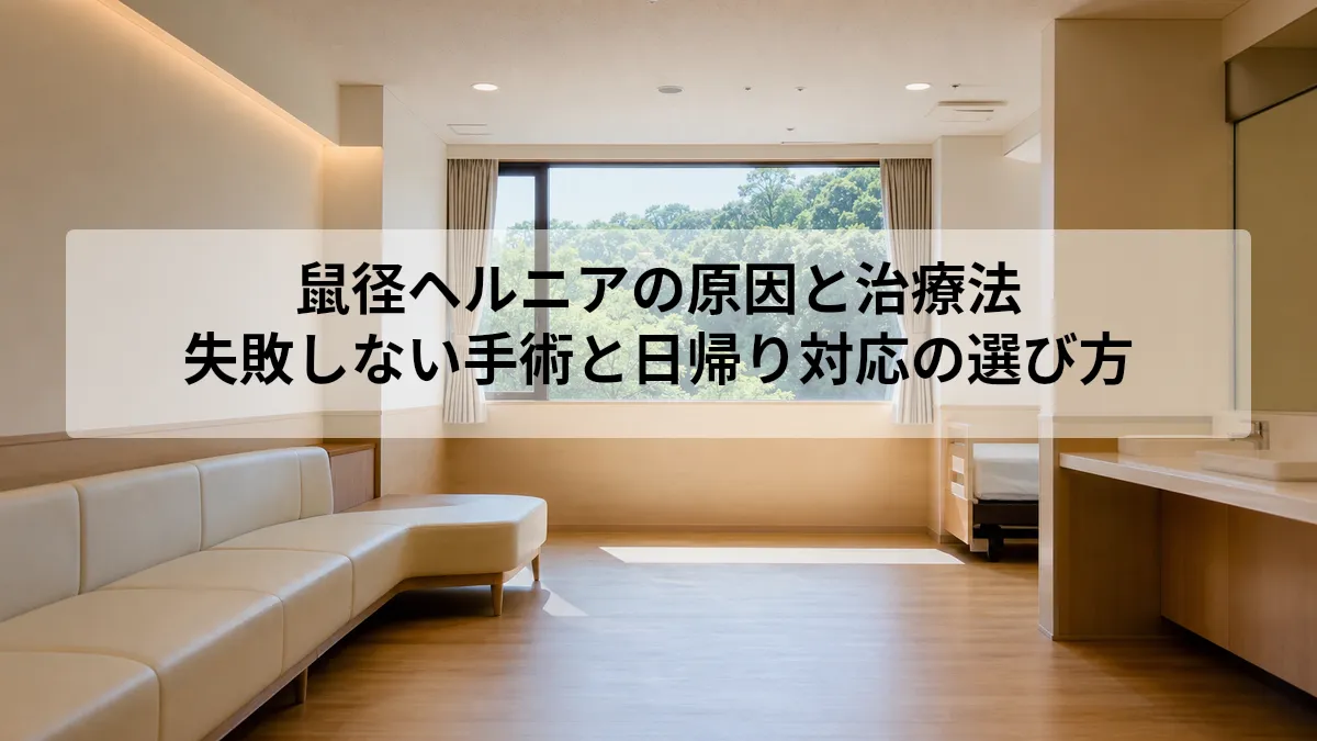 鼠径ヘルニア 原因 治療法