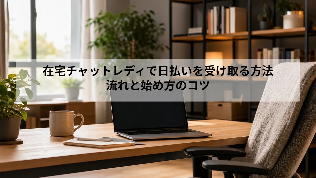チャットレディ 在宅 日払い