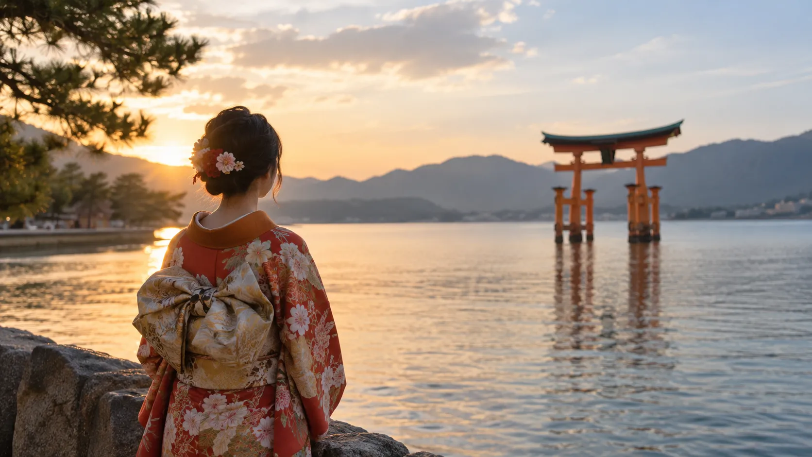 宮島 着物レンタル 家族