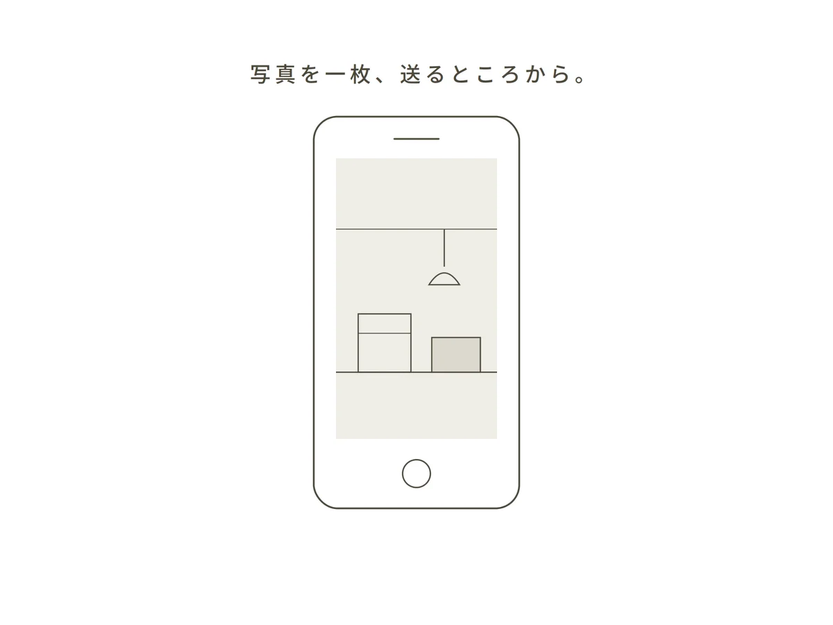 写真を一枚、送るところから。
