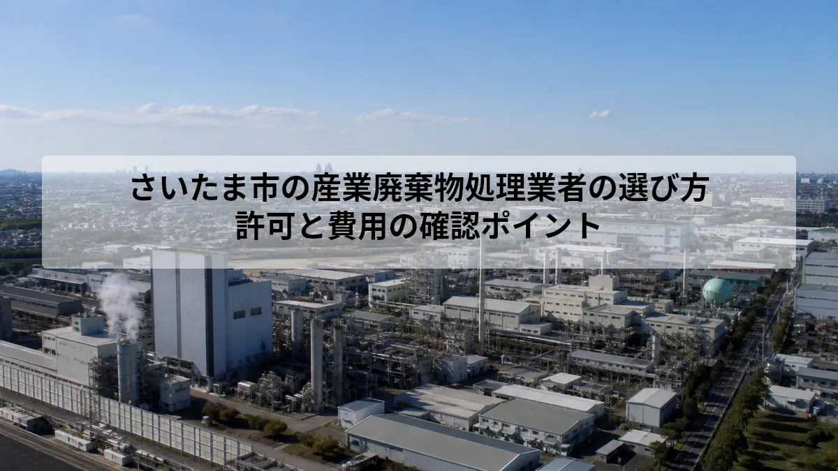 さいたま市 産業廃棄物 処理 業者