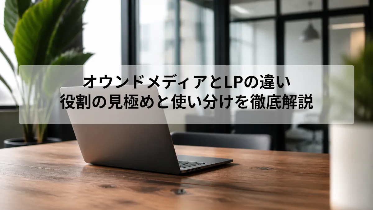 オウンドメディアとLPの違い・役割・選び方