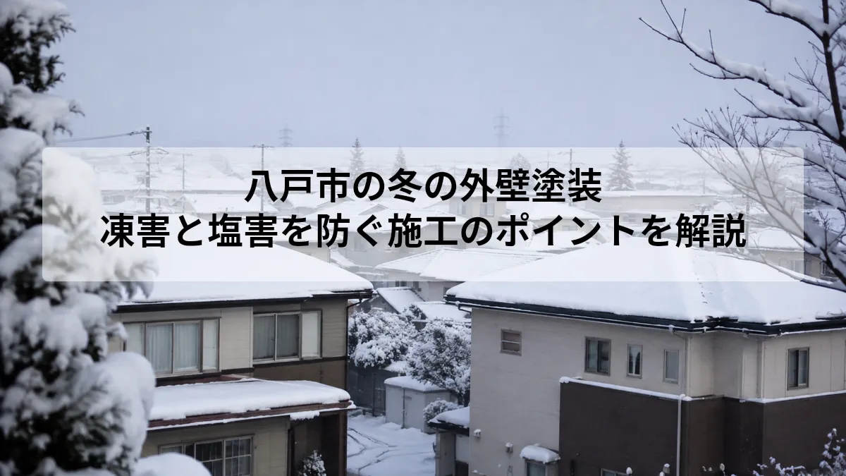 八戸市 外壁塗装 冬