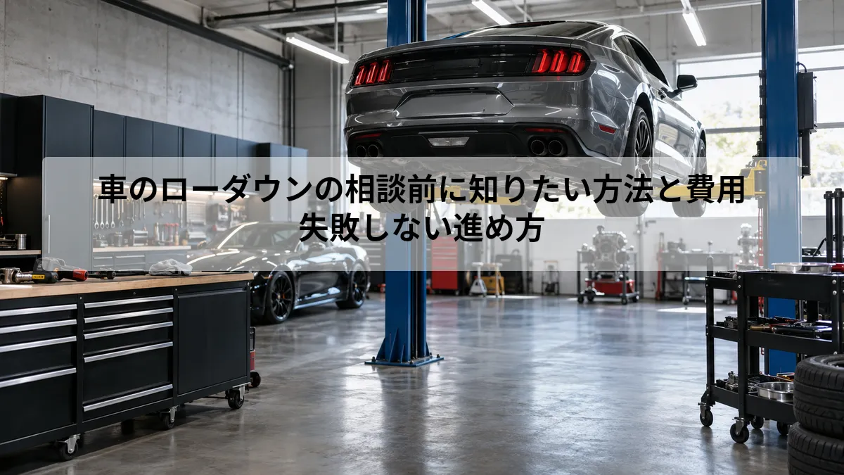 車 ローダウン 相談
