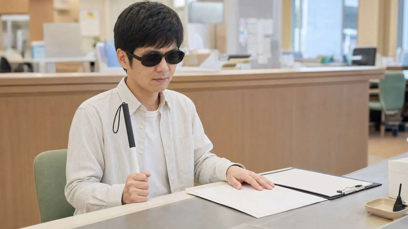 富士市 視覚障害者 外出支援