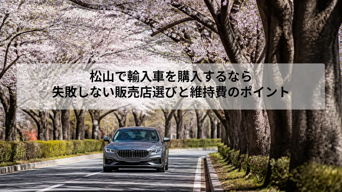 松山 輸入車 購入するなら