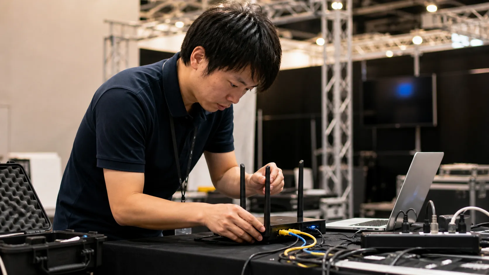 展示会 WiFi 同時接続
