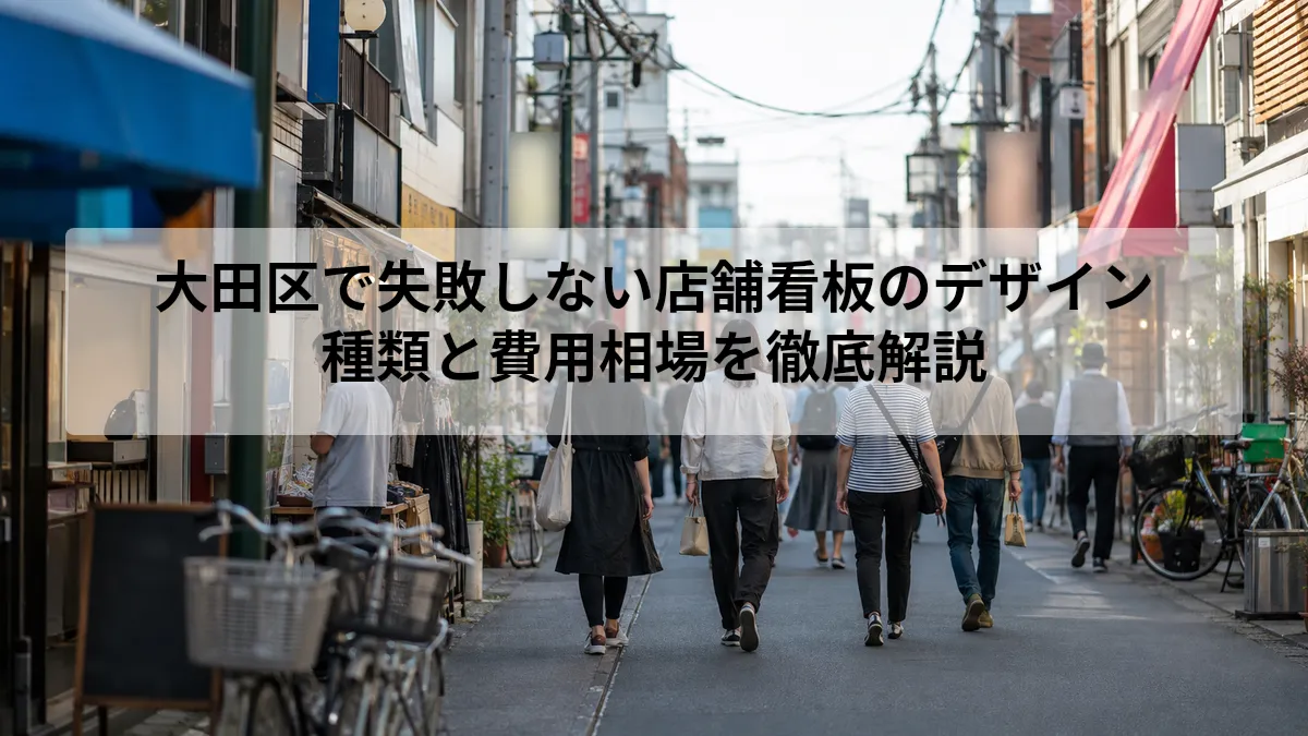店舗 看板 デザイン 大田区