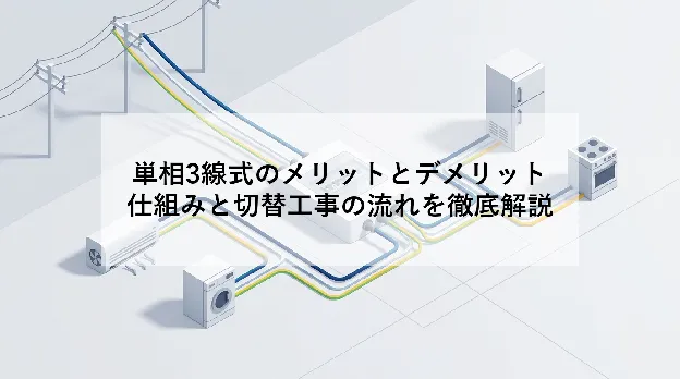 単相3線式のメリットとデメリット|仕組みと切替工事の流れを徹底解説