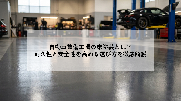自動車整備工場の床塗装とは？｜耐久性と安全性を高める選び方を徹底解説