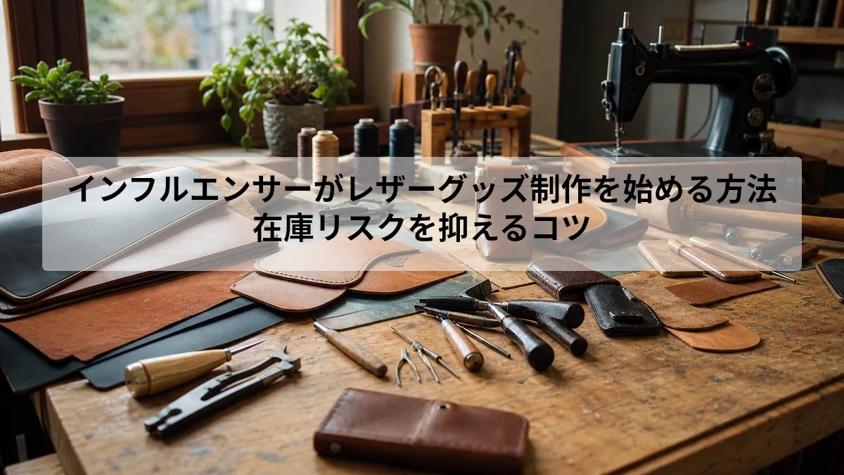 インフルエンサーがレザーグッズ制作を始める方法｜在庫リスクを抑えるコツ