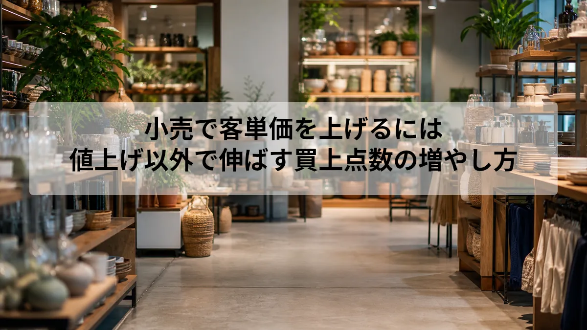 小売で客単価を上げるにはどうする?値上げ以外で伸ばす買上点数の増やし方