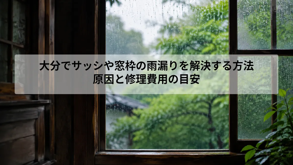 サッシ 窓枠 雨漏り 大分