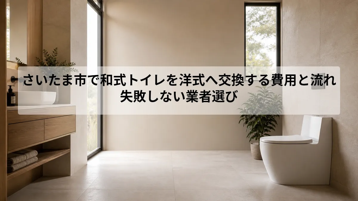 さいたま市 トイレ 和式から洋式