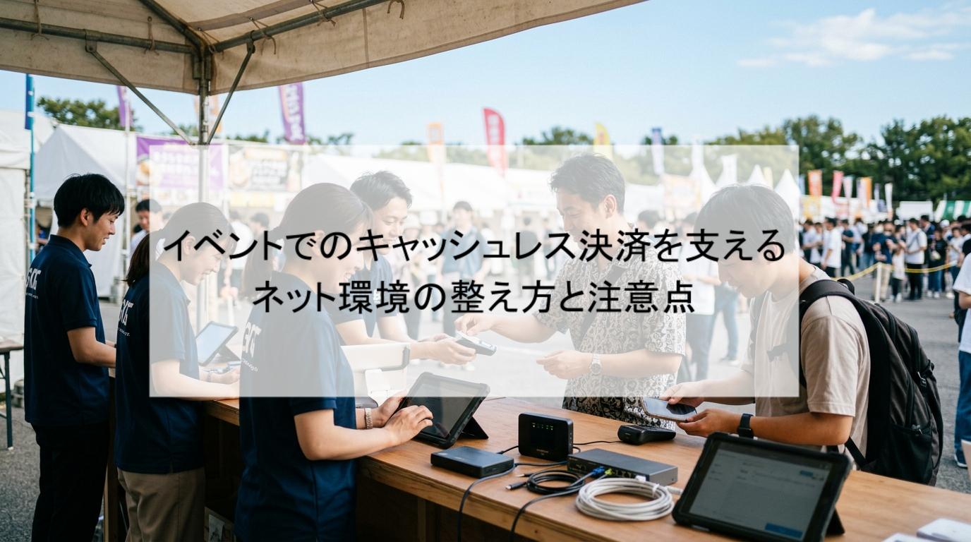 イベントでのキャッシュレス決済を支えるネット環境の整え方と注意点
