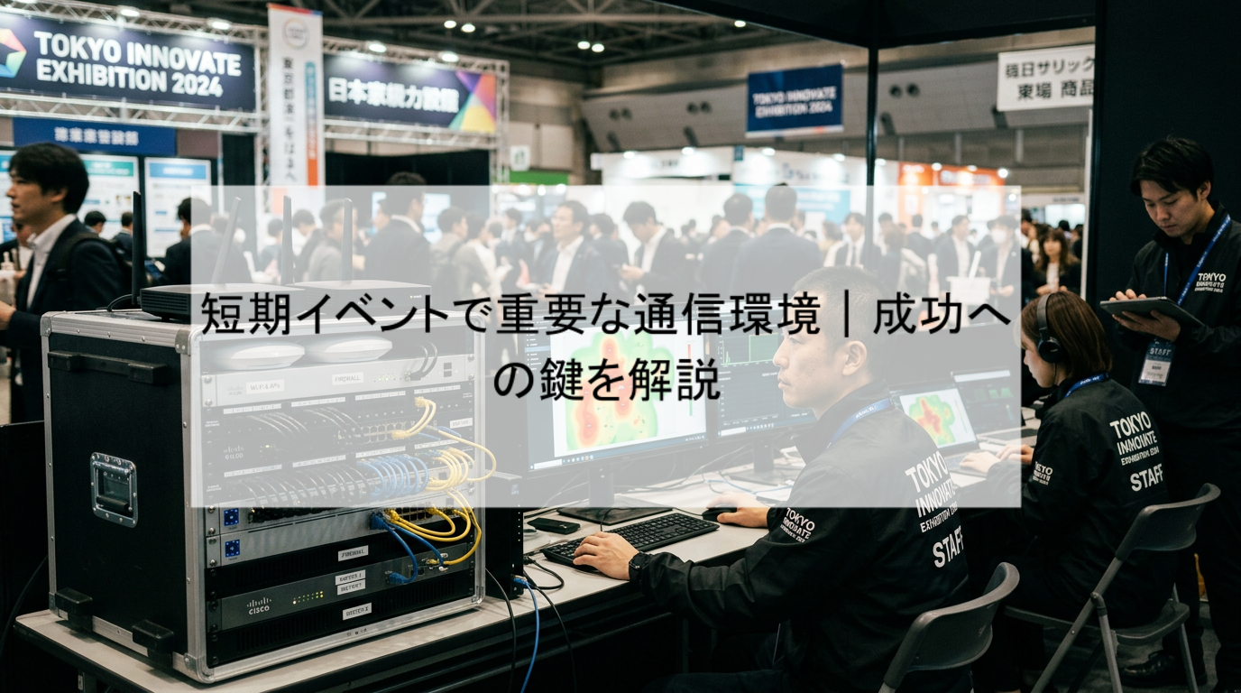 短期イベントで重要な通信環境｜成功への鍵を解説