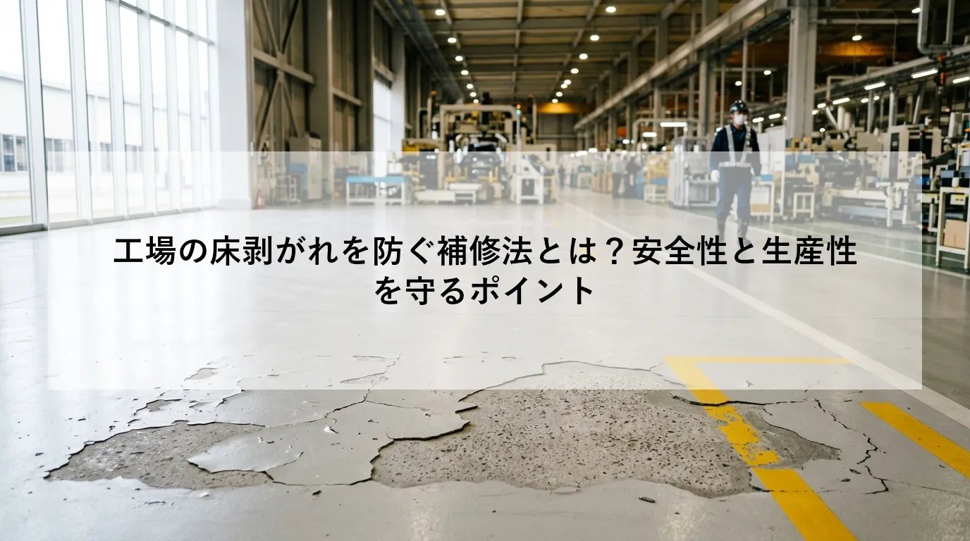 工場の床剥がれを防ぐ補修法とは？安全性と生産性を守るポイント