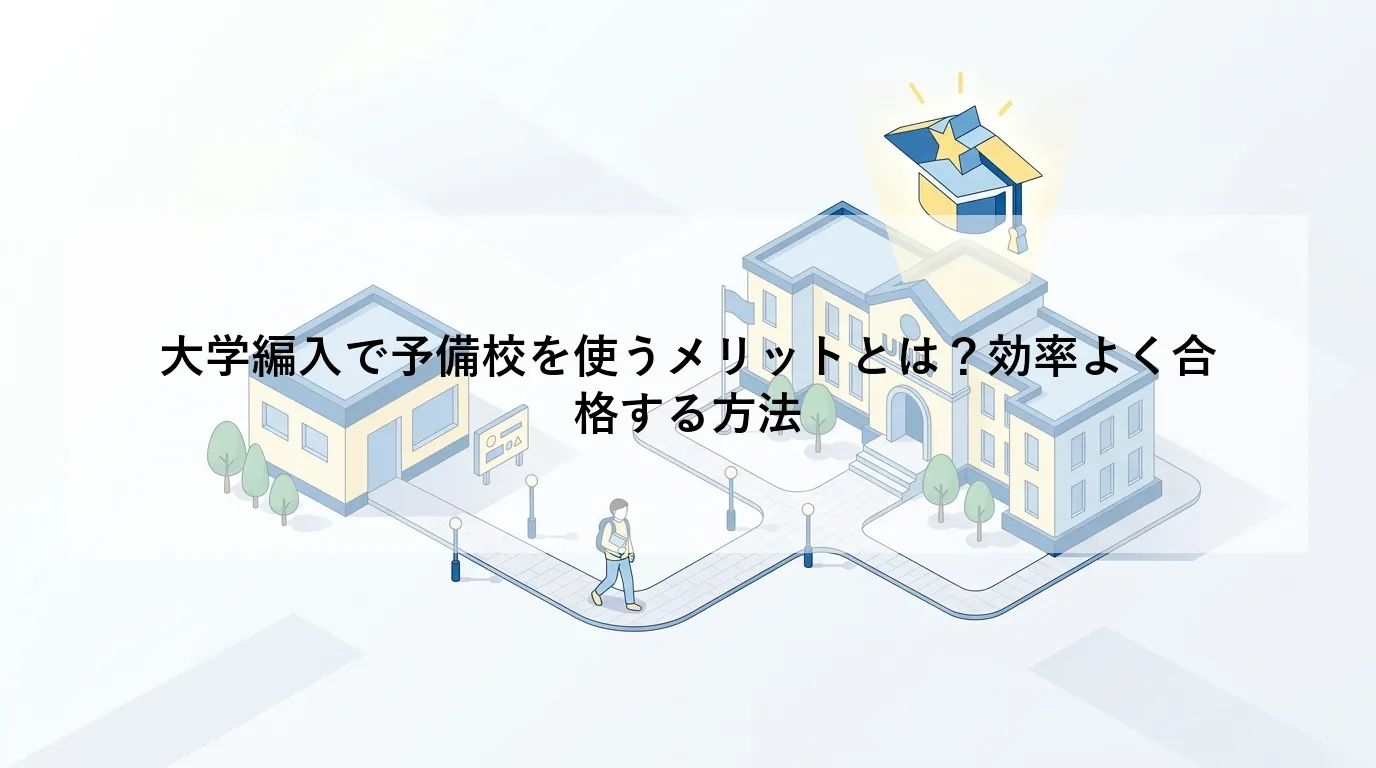 大学編入で予備校を使うメリットとは？効率よく合格する方法
