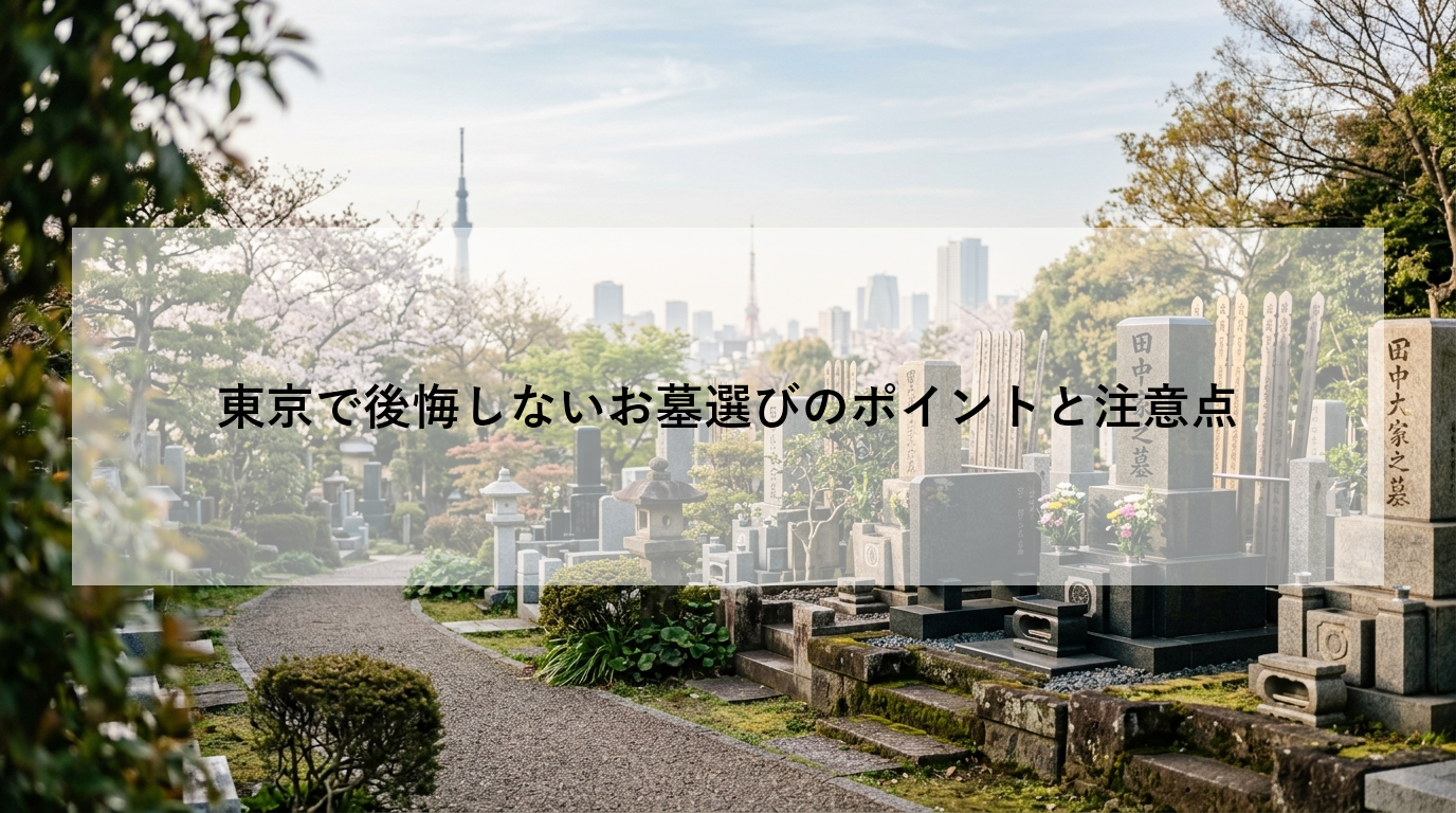 東京で後悔しないお墓選びのポイントと注意点