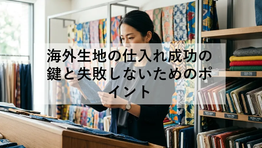 海外生地の仕入れ成功の鍵と失敗しないためのポイント